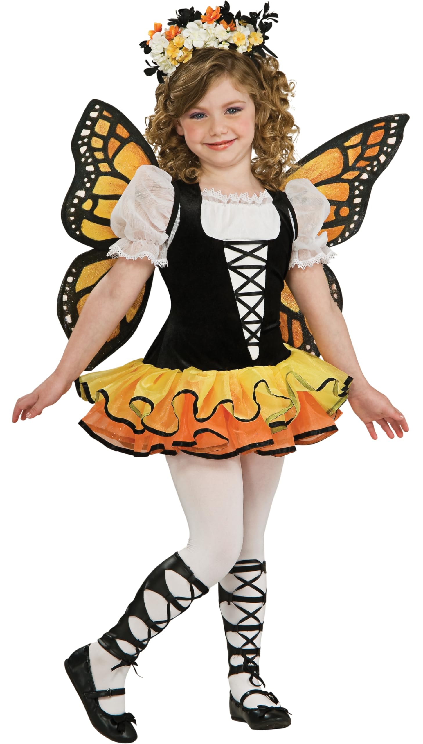 Rubies 883665L Official Monarch Butterfly Costume, Girls', Large Halloween