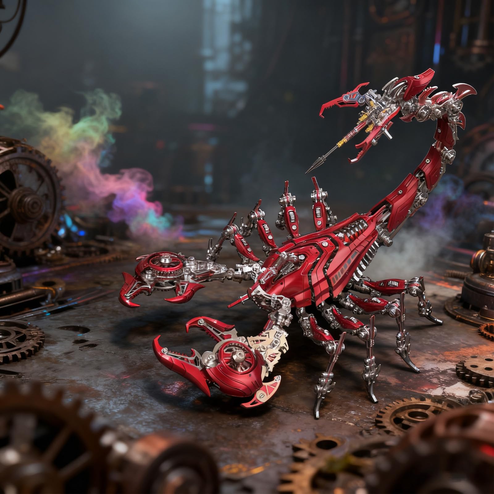 Puzzle in metallo 3D Scorpione modellino per adulti, kit di puzzle 3D in metallo fai da te con attrezzi, giocattolo da scrivania per adulti