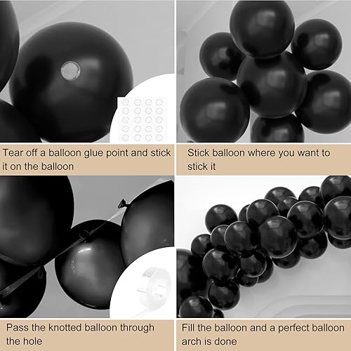 Miniatura 3 de CHRORINE Globos dorados, 72 unidades, kit de arco de guirnalda de globos dorados metálicos, 4 tamaños diferentes, paquete para cumpleaños,