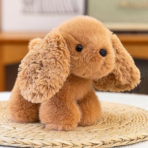 Miniatura 4 de PEACH CAT Golden Retriever Perro de Peluche Animal Lindo Cachorro Peluches Pequeños Juguetes de Peluche Regalos para Niños Marrón