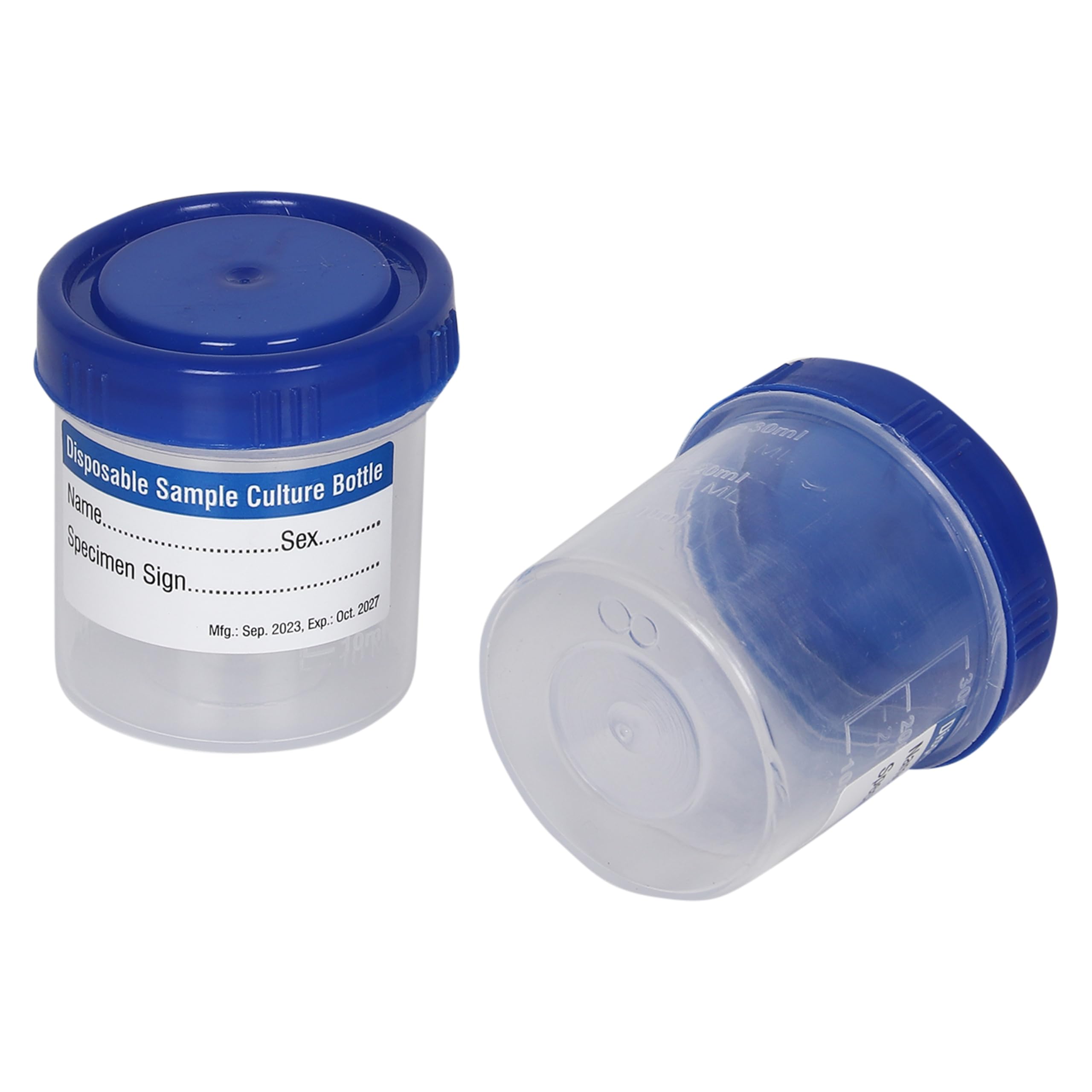 Sterilized 30ml Urine Container - Leak-Proof Lid for Precise Sampling in Medical and Laboratory Settings (Pack of 10)