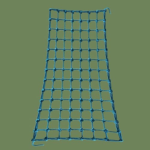 Upgraded Kids' Polyester Climbing Net, 8 Sizes, Heavy-Duty & Exquisite, Ideal for Indoor/Outdoor Playscapes - Treehouse, Gym, Balcony - Enhanced Safety (Sky Blue, 3ft x 6ft)