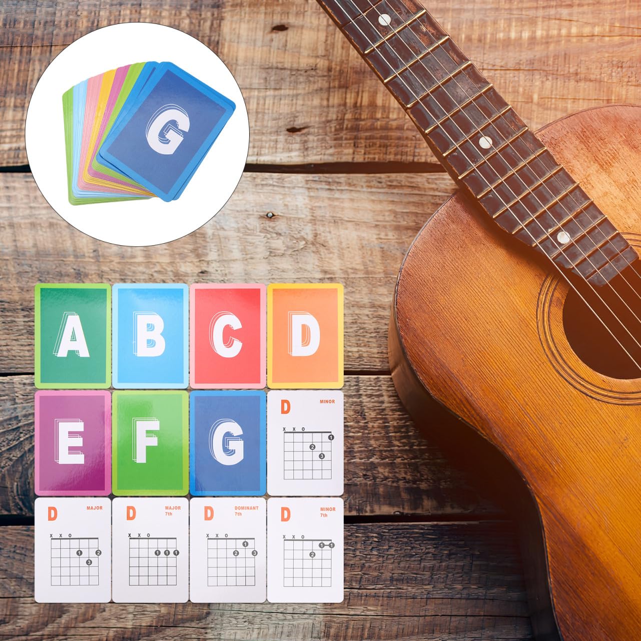 UPKOCH 147piezas Póster De Acordes De Guitarra Educativo Para Estudiantes y Profesores Diagrama y Duradero Para Práctica Rápida y Dominio De Acordes De Guitarra