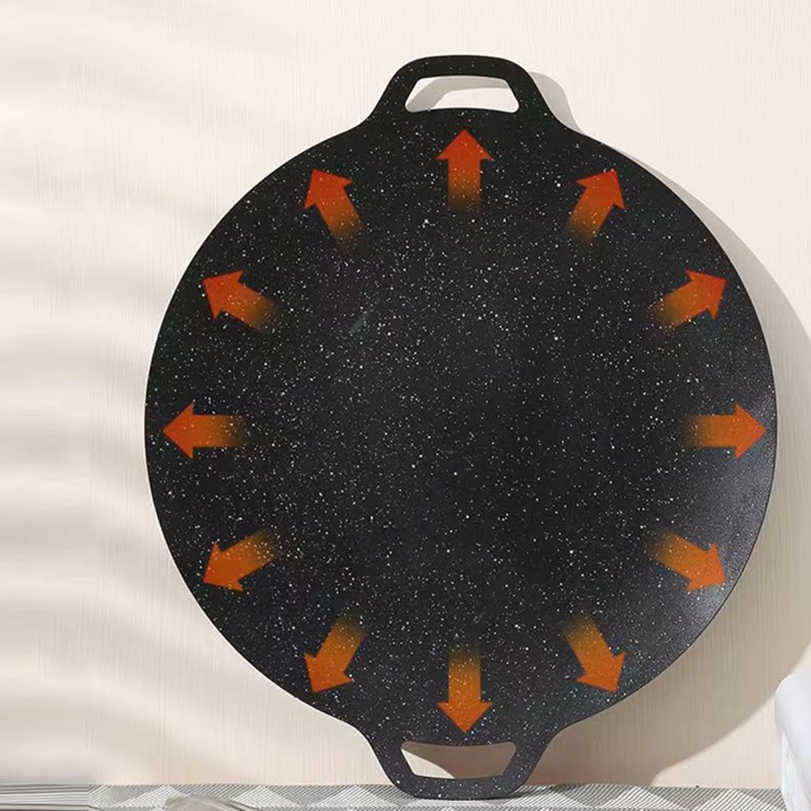 Padella Coreana per Griglia Utensili Da Barbecue Portatili | Padella In Ghisa Con Rivestimento Antiaderente Pennello Guanti Pinze Per Induzione, Fornello, Bistecca, Pesce, Verdure,