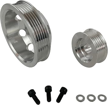 Lightweight Performance Aluminum Pulley for 2004-08 Mazda RX-8 RX8 05 06 07 Polished