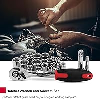 Vista 7 de Prostormer - Kit de herramientas de 259 piezas, juego de herramientas manuales para el hogar general con caja de almacenamiento de plástico, caja