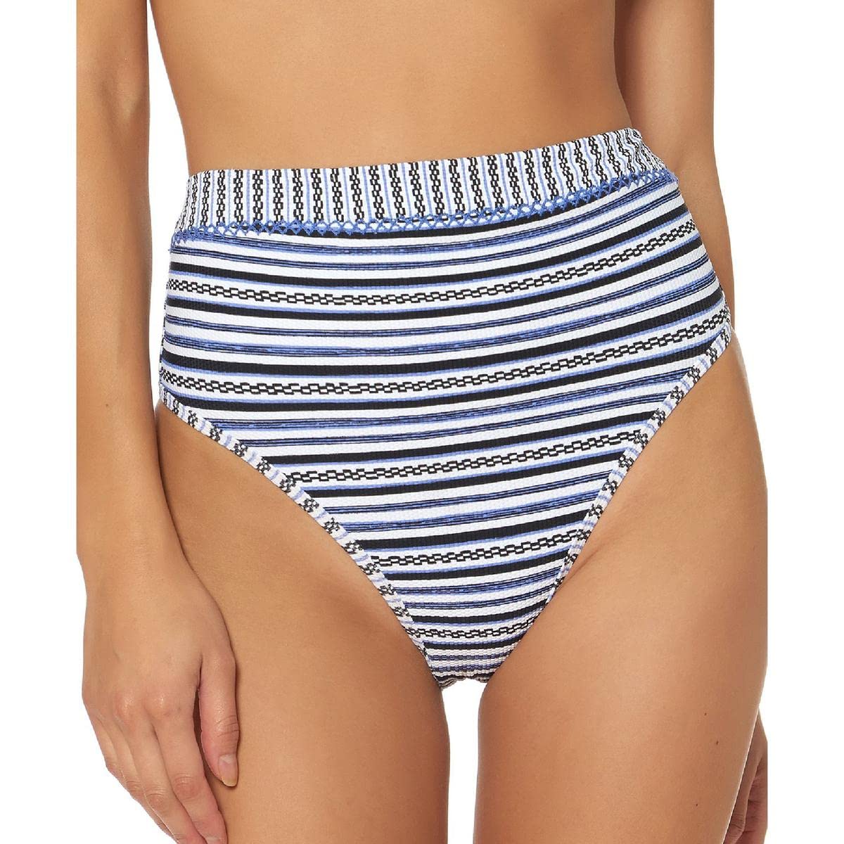 Jessica Simpson Mix & Match Stripe Swimsuit Separates (Top & Bottom) Haut de Bikini Femme