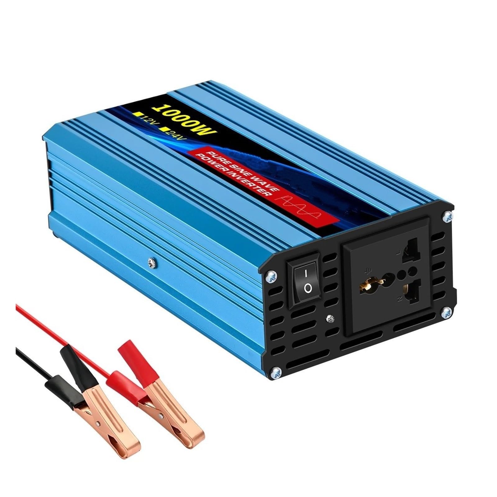 Inversor Corriente Convertidor Potencia Solar Onda Sinusoidal Pura (CC 12V/24V A CA 220V/110V) Voltaje 1600W/10000 W Transformador para Pantalla LED Transformador(12V60HZ,110V Uni,1000W)