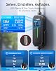 Raylix 2026 New 11 kW Mobile Wallbox Type 2 Charging Cable (7 m 8A-16A 3-Phase) with Electricity Meter & Adjustable Current & Delayed Charging Charging Cable CEE 16A to Type 2 and Charging Station Charging Brick EV Charger