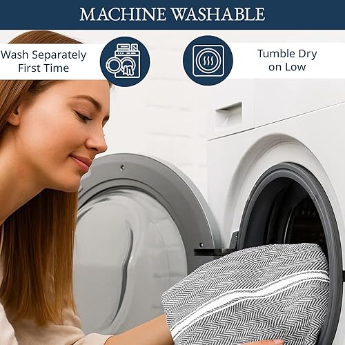 Miniatura 30 de LANE LINEN Juego de 24 toallas de cocina 100% algodón natural absorbentes para cocina, paños de lavado reutilizables, lavables a máquina, 14 x 25