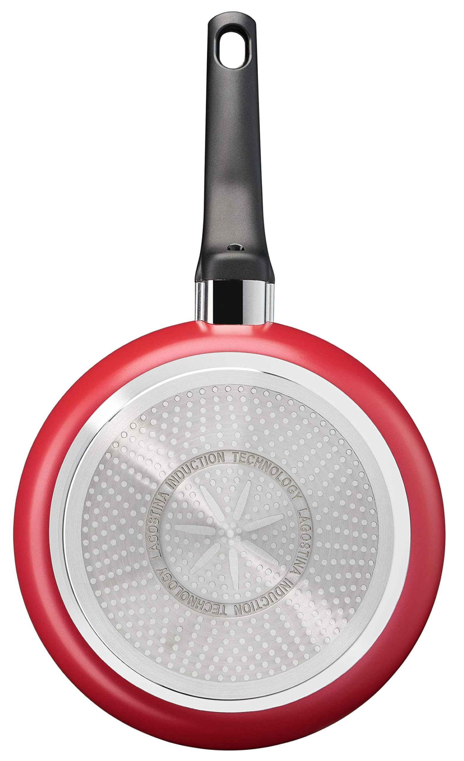 Lagostina Cucina Mediterranea Padella Antiaderente in Alluminio Ø 26 cm, Induzione, Gas e Forno, con Indicatore Cottura Thermo-Signal, Rivestimento Titanium Easy, Manico Ergonomico in Bakelite