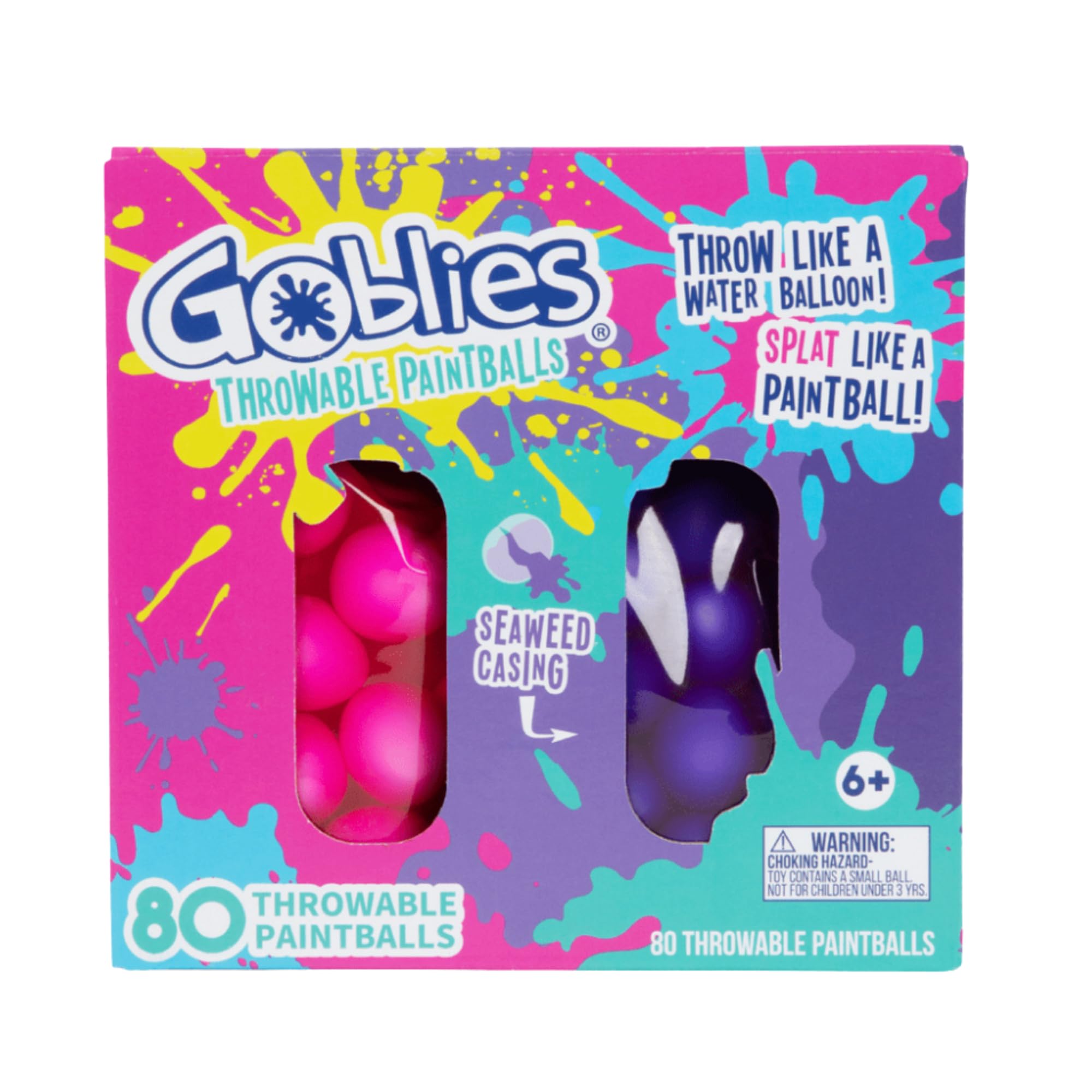 Buy Goblies Throwable Paintballs Super Pack of 80 Throw Like a Ball