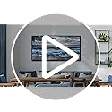ERQINHUA Wall Decor For Bedroom Dining room Wall Art For Living Room Office Decor Blue Beach Sea Wave Paintings Sunrise Ocean Seascape Wall Pictures Canvas Artwork Home Decor Black Framed 20x40 In