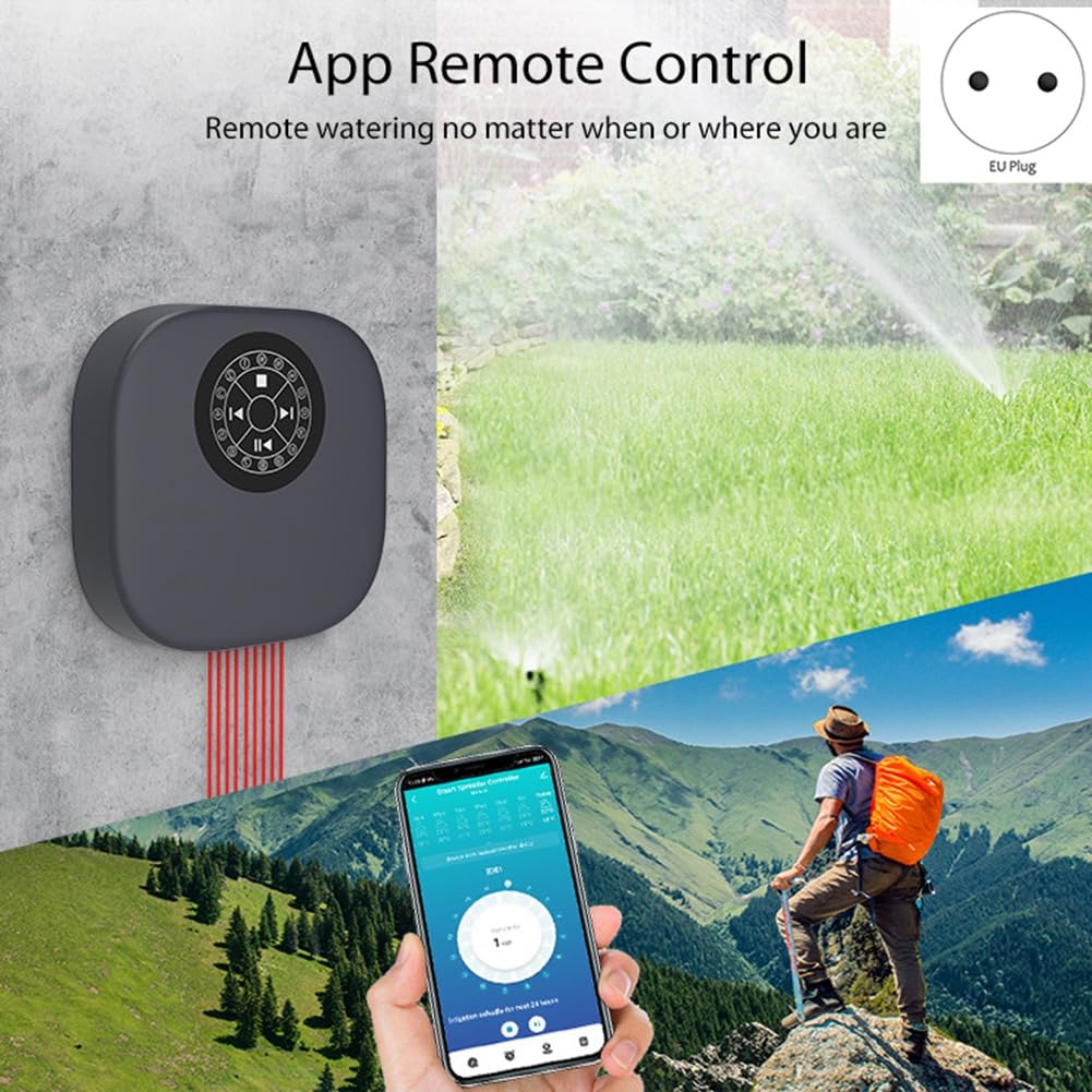 Tuya Wifi BT Regolatore Di Irrigazione Intelligente Giardinaggio Timer Automatico Irrigazione Irrigazione Automatica 16 Zone Presa Ue Facile da Usare