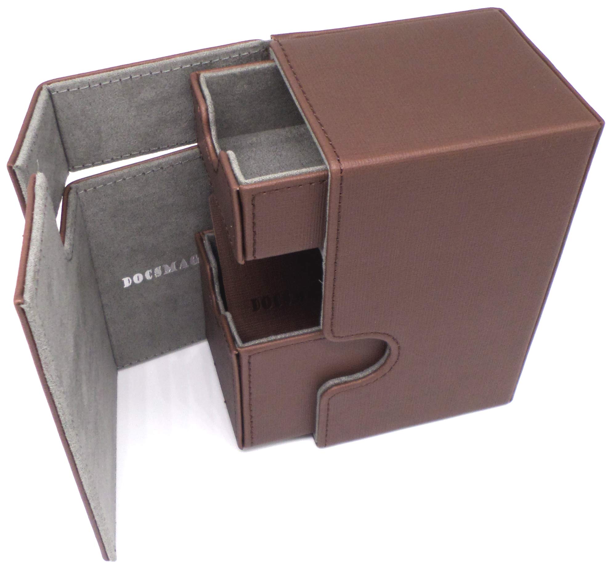 docsmagic.de Premium Magnetic Tray Box (80) Black/Red + Deck Divider - MTG PKM YGO - Caja Negra/Roja — view 23
