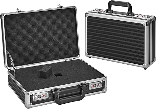 Cajas de seguridad de 14.2 x 9.4 x 4.5 pulgadas, tamaño mediano, bolsas de almacenamiento portátiles con bloqueo con doble combinación, caja de