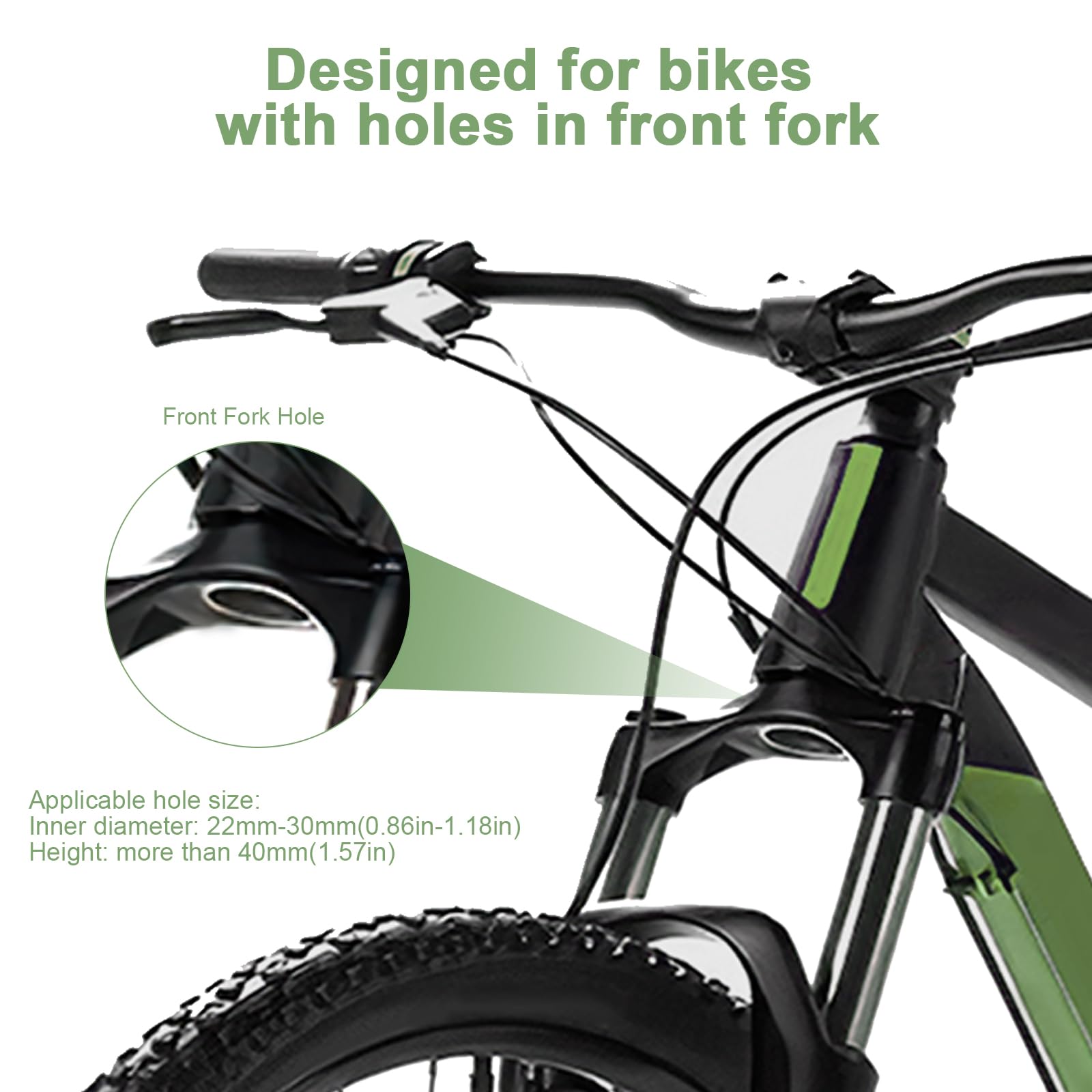 Supporto AirTag Per Bicicletta Nascosto - Porta Airtag Impermeabile Per Forcella MTB Diametro 18-30mm - Foto 2