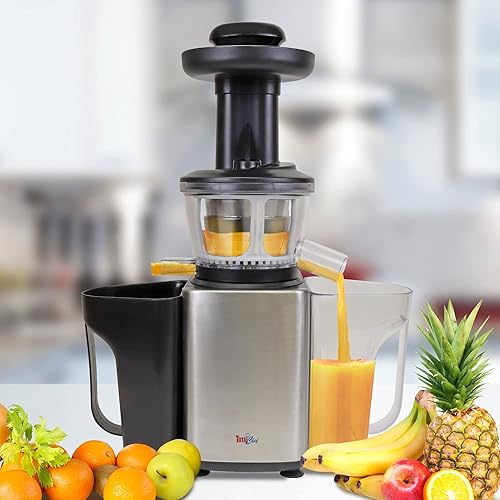 Miniatura 2 de Total Chef - Exprimidor lento para verduras y frutas, máquina de prensa para pasto de trigo, frutas jugos, extractor de jugo para bebida fresca de
