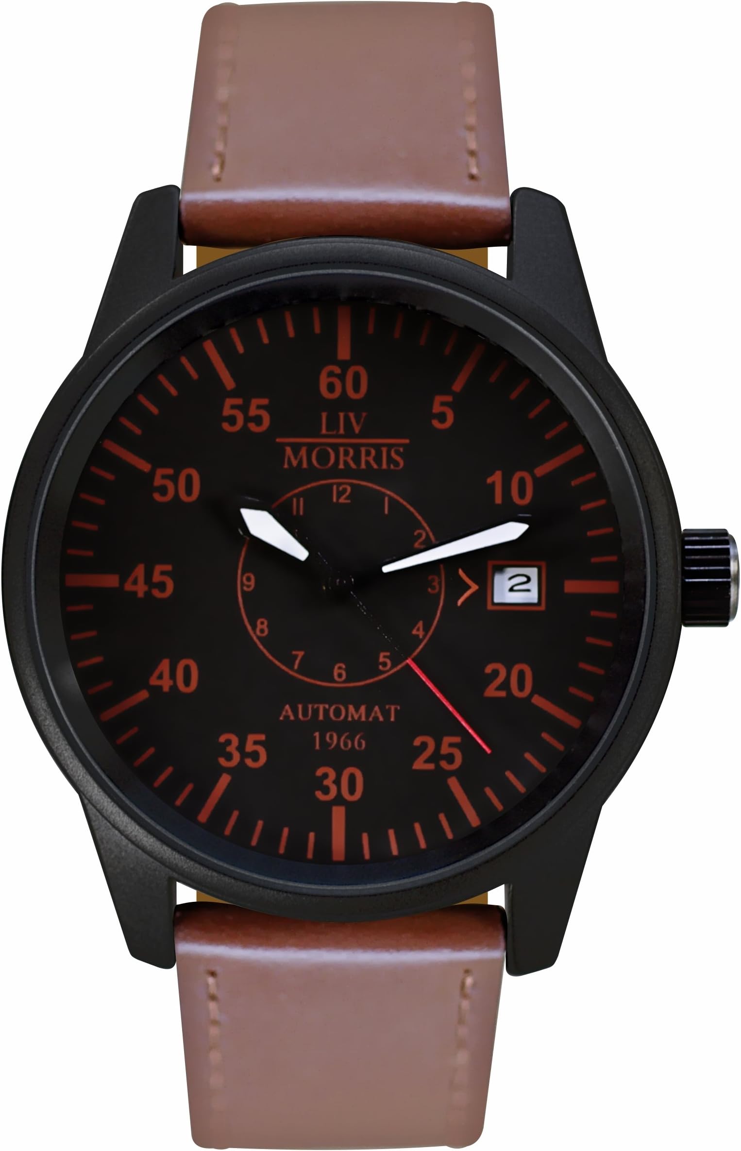 Liv Morris Liv Morris Hanse 1966 Braunschweig 4260195920361 – Wristwatch Men's, Leather Strap Brown