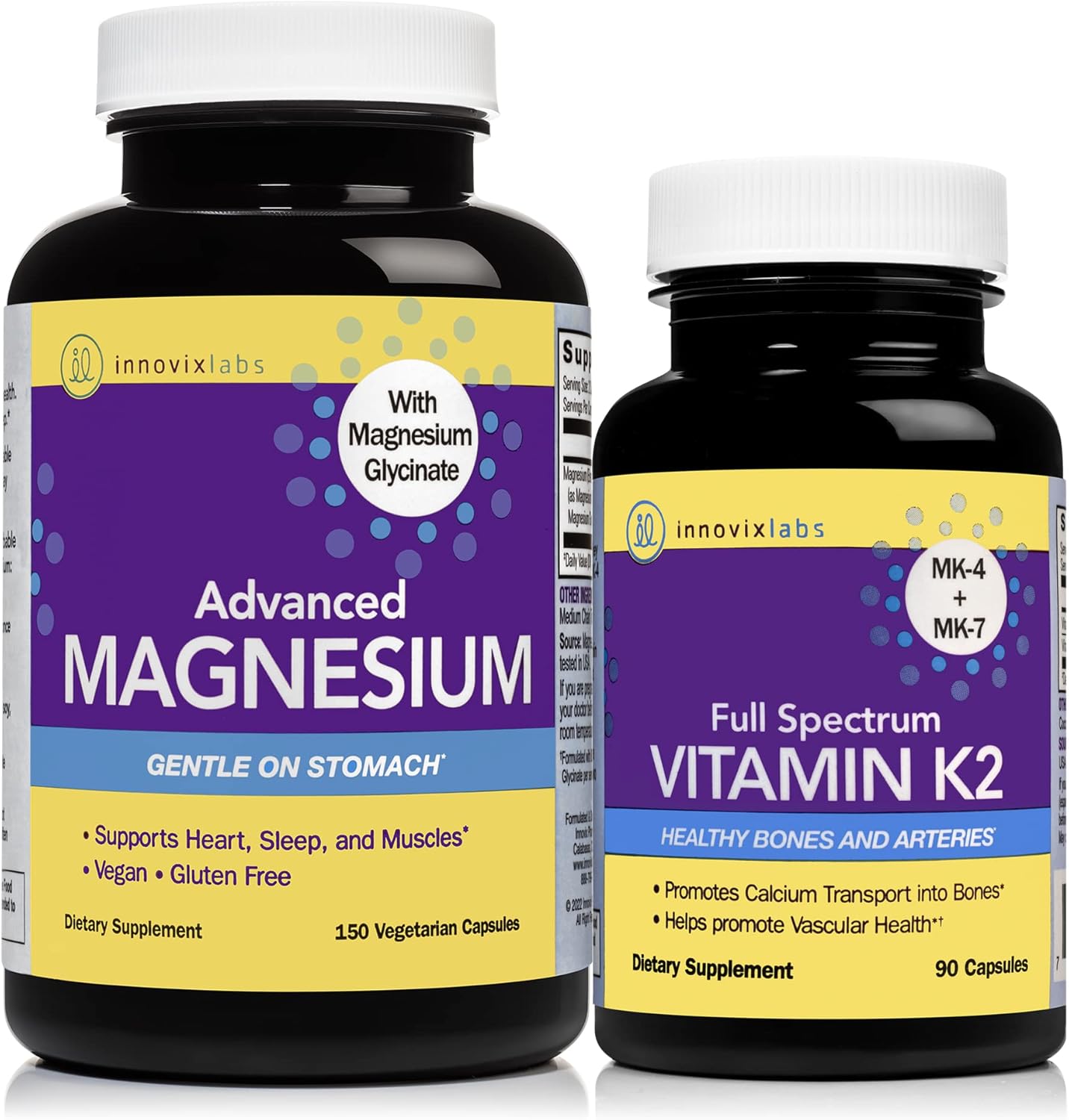 InnovixLabs Vitamin K2 & Magnesium Bundle Full Spectrum
