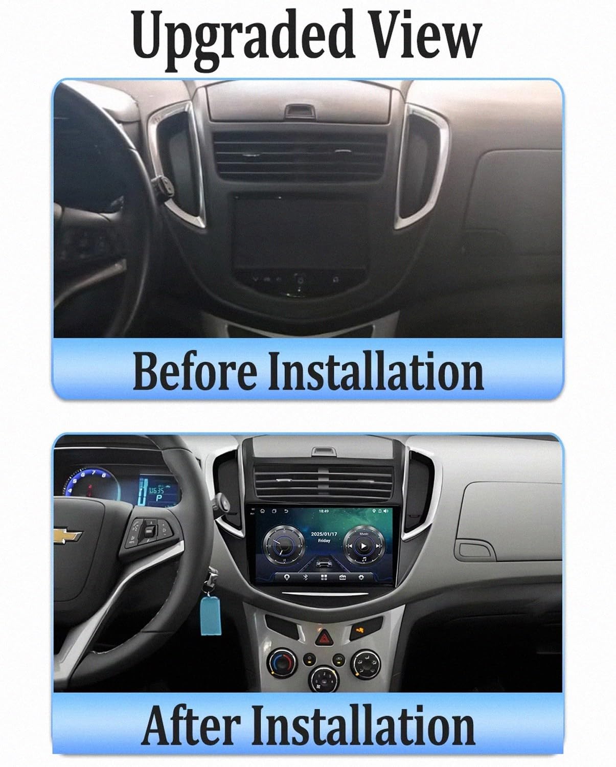 Radio Samochodowe dla Chevrolet Tracker 3 TRAX 2013-2015 Z Bluetooth, Fm I Aux; Obsługa Mirror Link, Nawigacji Gps Oraz Sterowania Głosowego, 8 Rdzeń 8G+256G