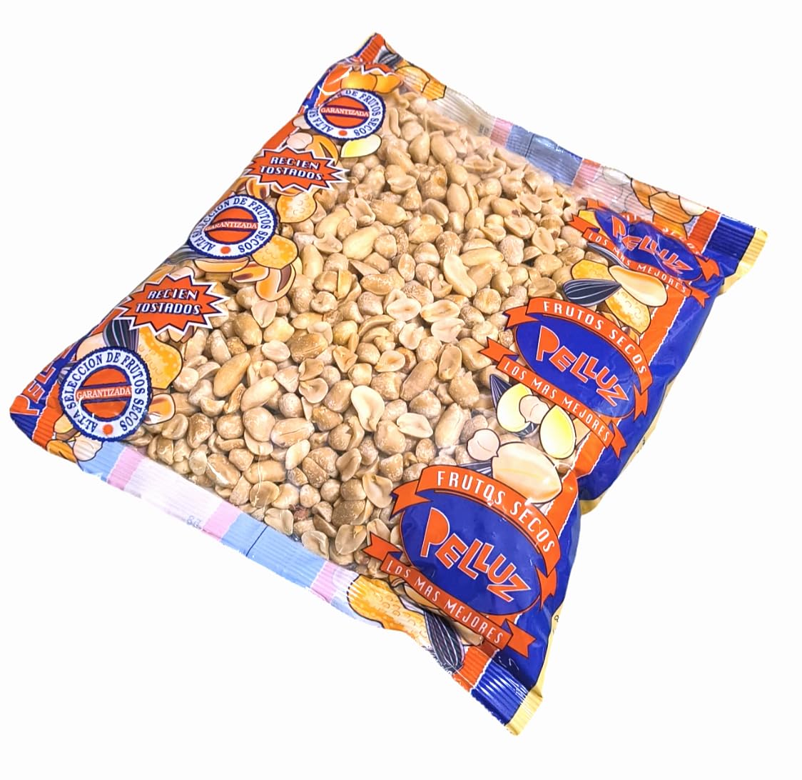 Cacahuete Tostado sin sal 1 Kg - Mani tostado sin sal repelado -pelluz