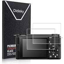 Didisky [2 Pack Screen Protector for Sony Alpha ZV-E10 ZVE10 ZV-1F ZV1F Camera, 0.3mm 9H Hardness,Tempered Glass,Anti-Scrach,Anti-Fingerprint,Anti-Bubble