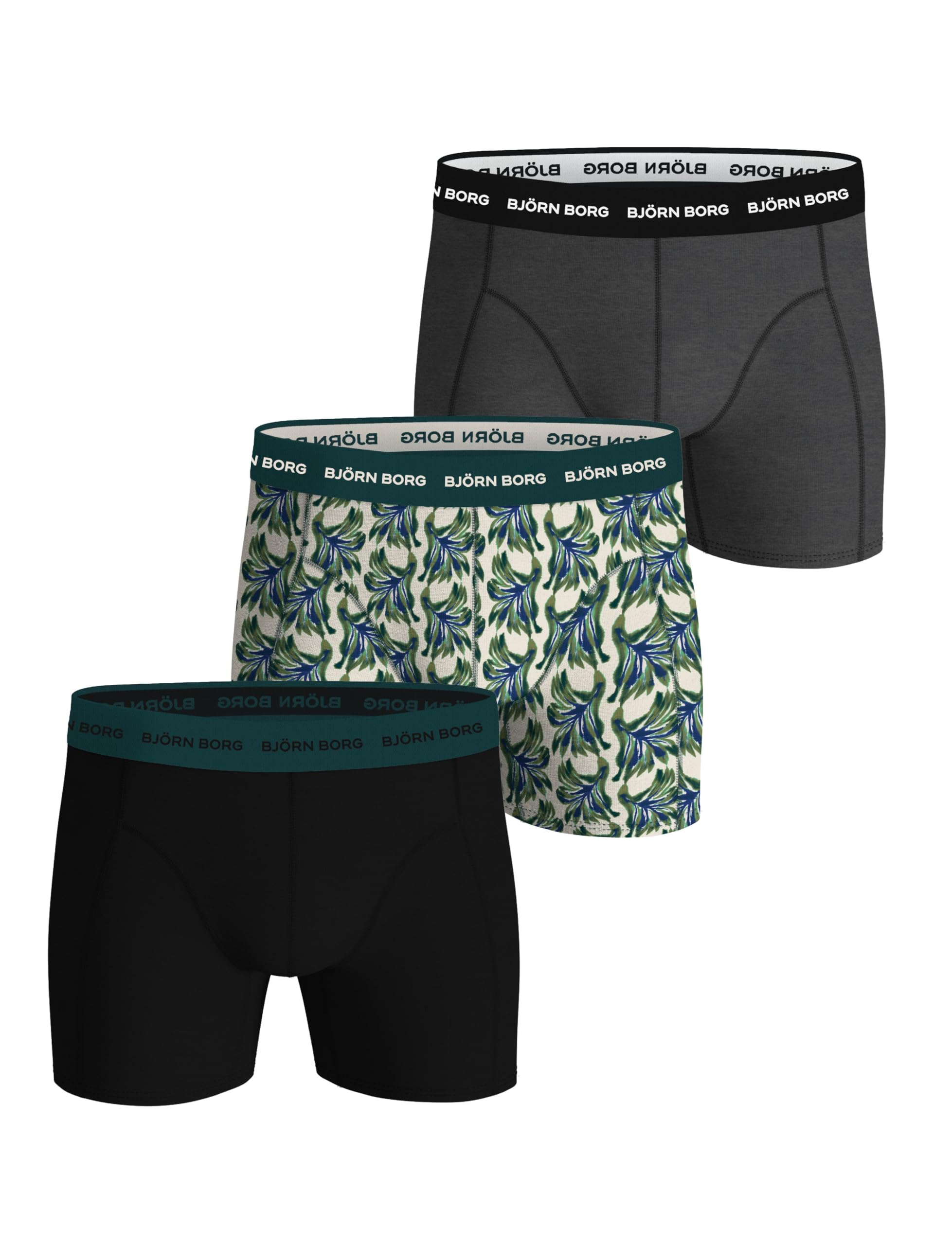 Björn Borg Men's Multi Cotton Stretch Boxers 3-Pack M