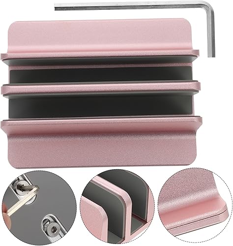 Miniatura 9 de BESPORTBLE Vertical Laptop Stand Double Slots Holder for Desktop Stable Multi-Device Organizer for Laptop Tablet and Phone Space-Saving Desk Rack