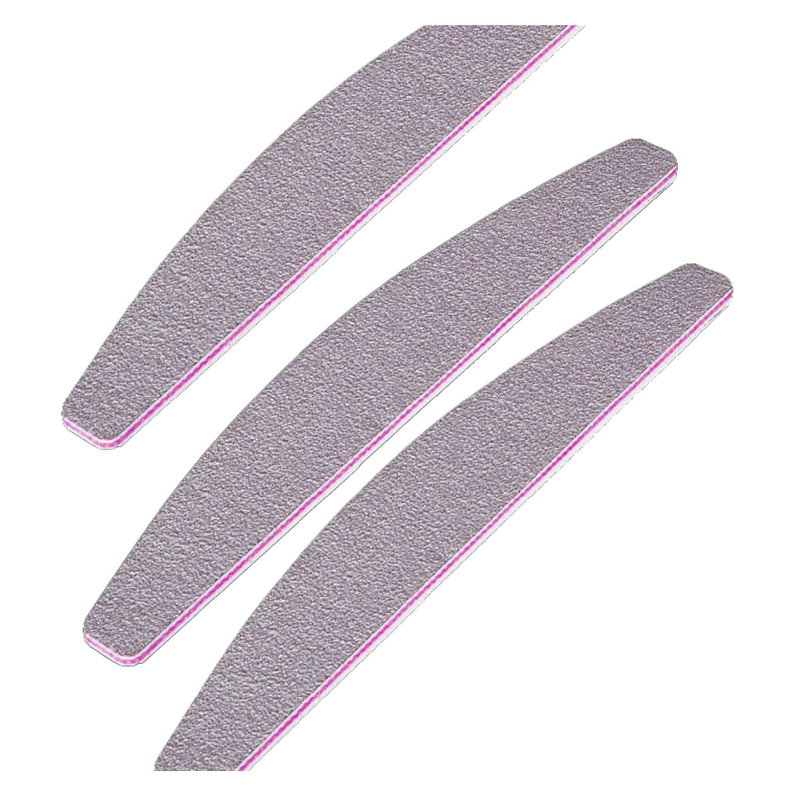 unghie lucidate, Lime for unghie 100/180 tipo barca grigio levigatura buffer 17,8x2,9x0,4cm 25 pezzi