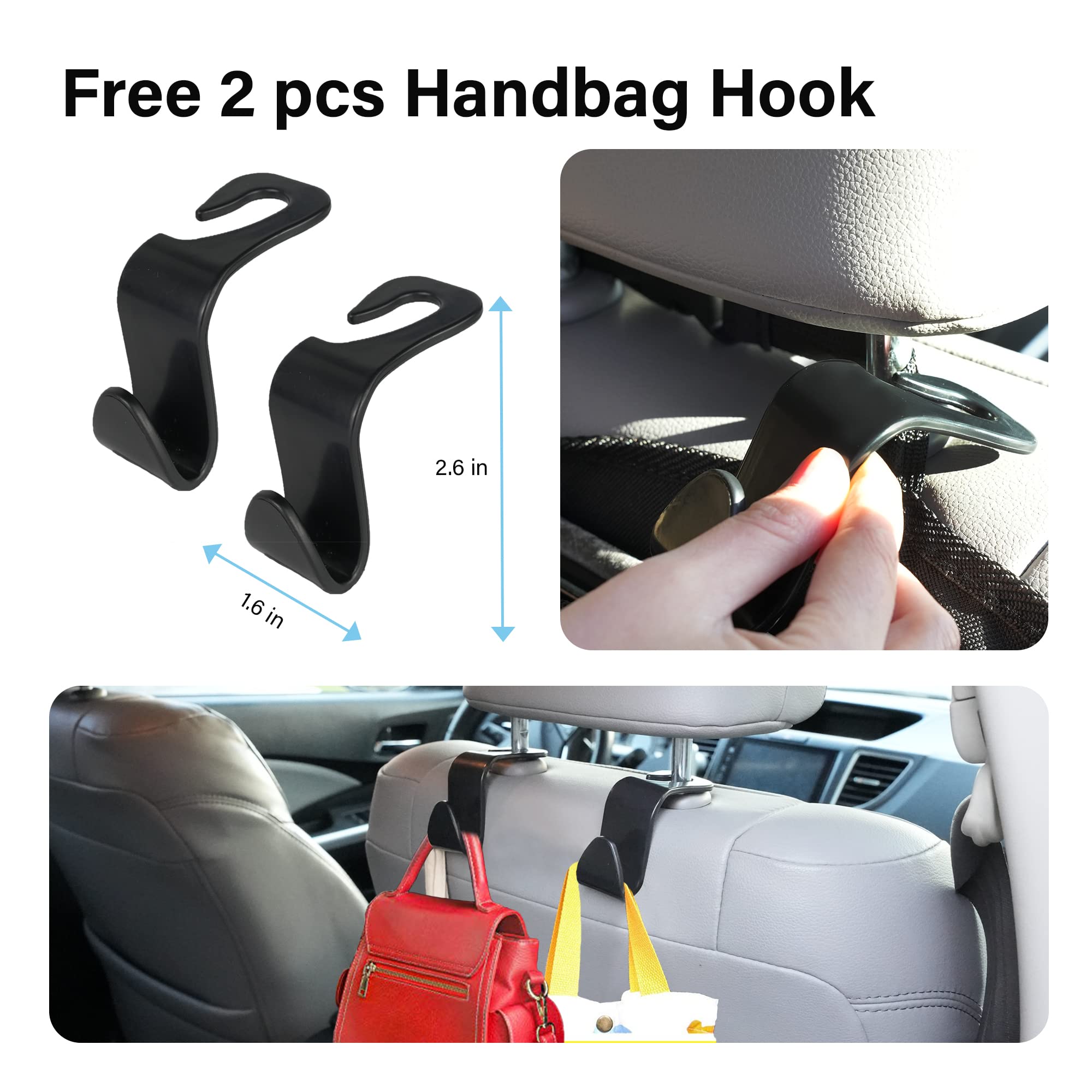 HAUSSIMPLE Organizador De Asiento De Coche - Juego De 2 Organizadores