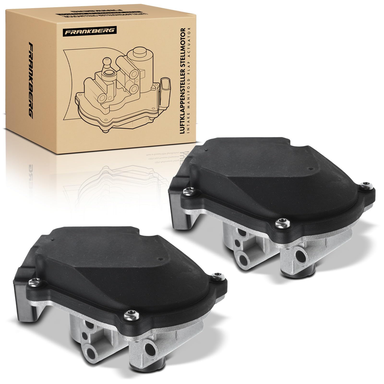 Frankberg 2x Luftklappensteller Stellmotor Drallklappen für A4 A5 A6 A8 Q5 Q7 Phaeton T-o-u-a-r-e-g 2.7L-4.1L Diesel 2004-2018 059129086G