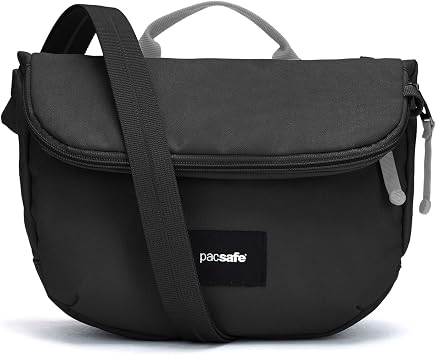 Pacsafe Slingsafe 200 GII Cross-Body Shoulder Bag, Jet Black, One Size, Pacsafe Go Anti Theft Saddle Crossbody