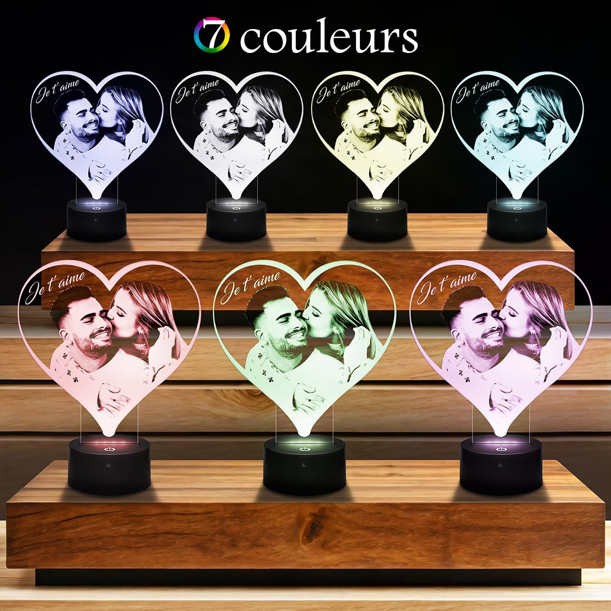 Lampada Foto Personalizzata Lampephoto - Regalo Originale Con Incisione Laser Su Plexiglass