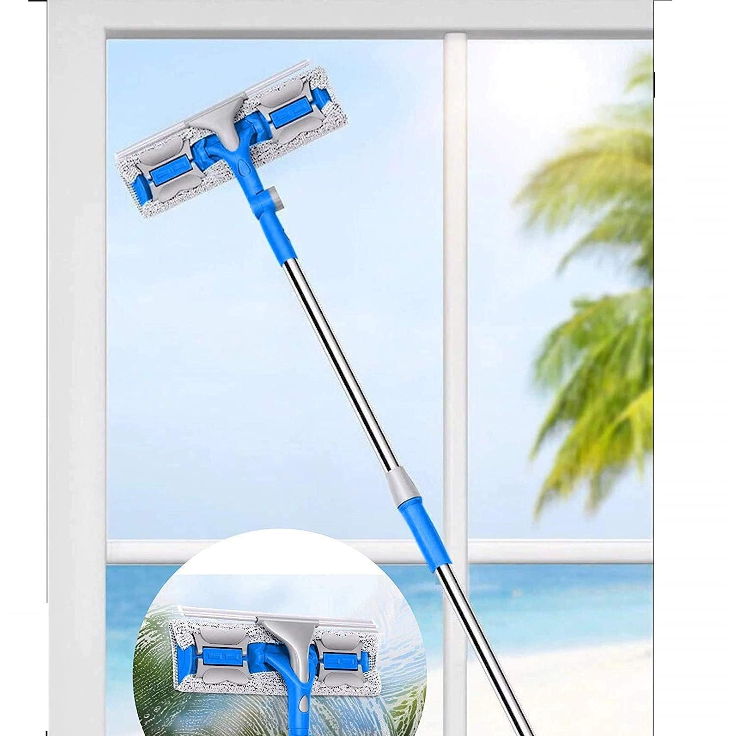 REDMART 2-in-1 Telescopic Window Cleaner Tool (Adjustable Handle ...