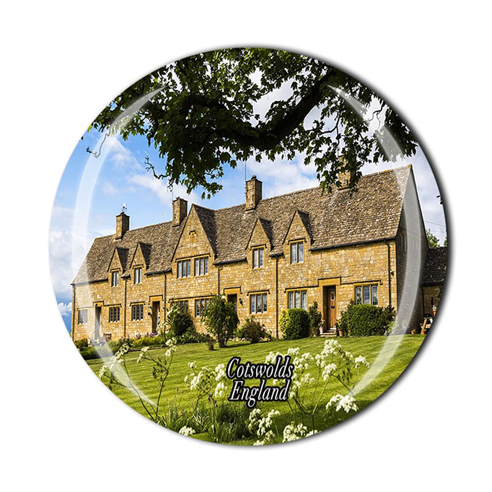 Imán Nevera Cotswolds - Decoración De Cristal 5x5 Cm, Recuerdo De Viaje O Regalo