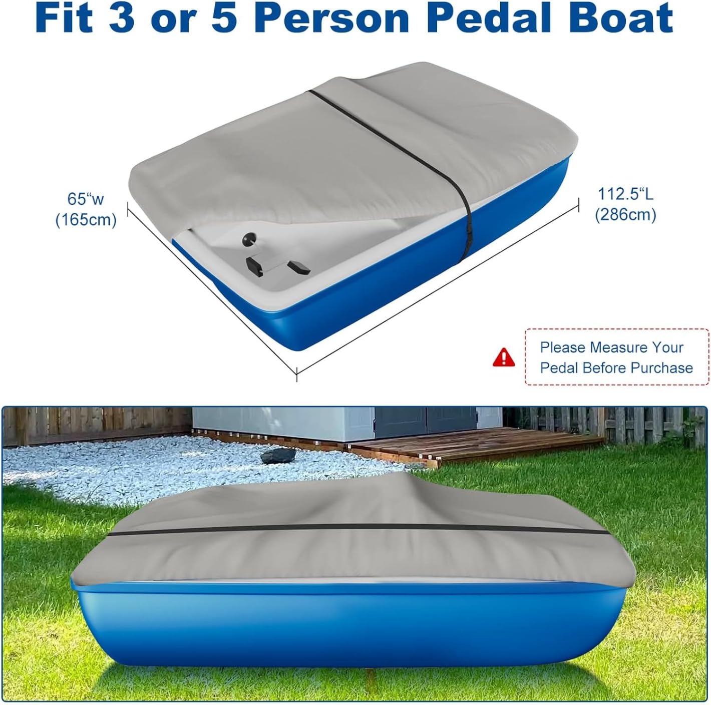 Nukugula Foldable 100 Waterproof Pedal Boat Cover Fully