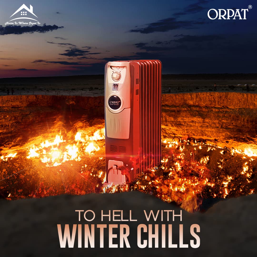 Orpat OOH-9F Plus 2500-Watt Oil Heater (Black) : Amazon.in: Home u0026 Kitchen