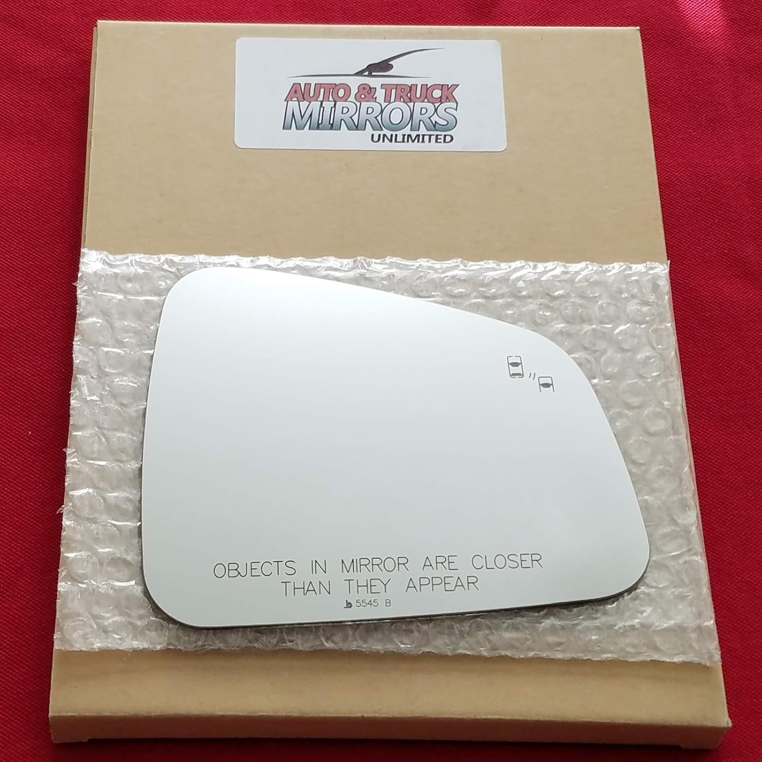 Mirror Glass Replacement + Silicone Adhesive for 15-21 Chevrolet Trax, 13-16 Encore Passenger Side - Fit Over With Blind Spot (2013 2014 2015 2016 2017 2018 2019 2020 2021 13 14 15 16 17 18 19 20 21)