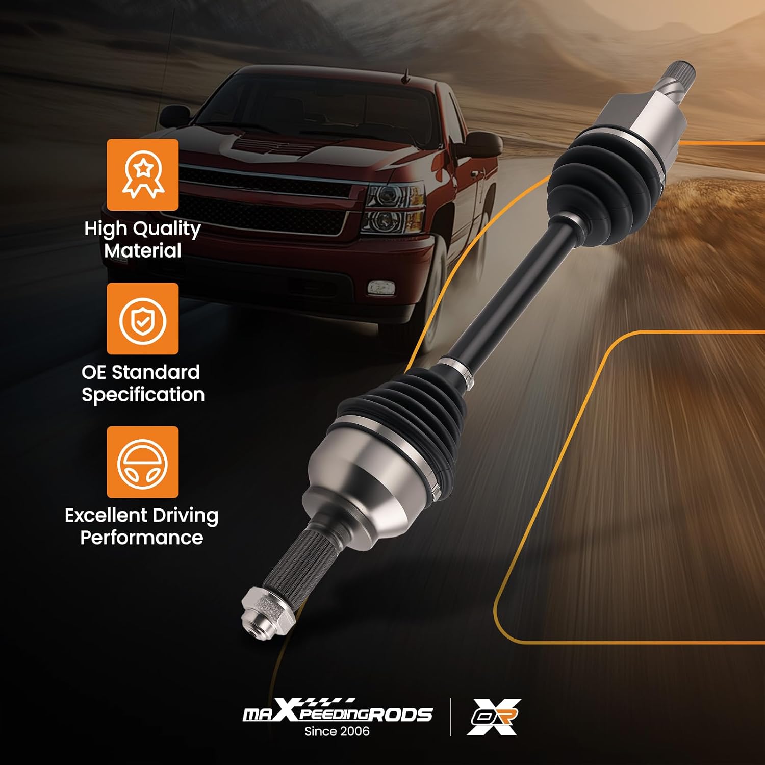 maXpeedingrods Front CV Axle Shaft Assembly for Mazda 3 2005-2013, 3 Sport 2009-2013, 5 2006-2015, L4 2.0L 2.3L 2.5L, Left Driver Side, Replace# GG2625600H, GG2825600D