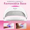 Luz UV SUNUV SUN2C para uñas, lámpara LED con 4 temporizadores, compatible con todos los gel polish, rosa 5
