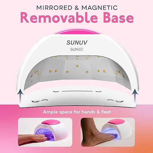 Miniatura 5 de Lámpara para las uñas con 4 ajustes de temporizador SUN2C 48W LED UV de SUNUV sensor para uñas de gel y el curado de las uñas del pie