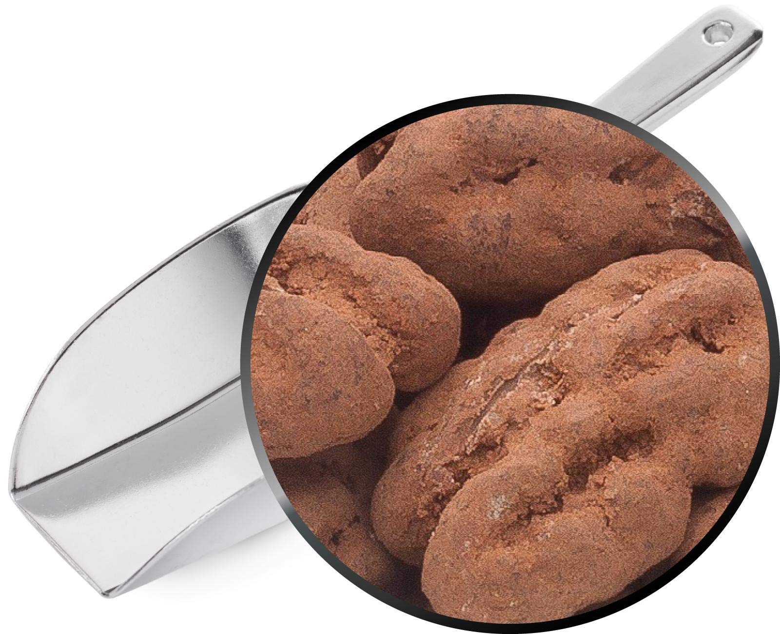 1 x 5kg Pekannuss-Kerne aus Kalifornien mit belgischer Vollmilchschokolade ohne Zusätze in Kakaopulver vegetarisch glutenfrei ohne salzzusatz
