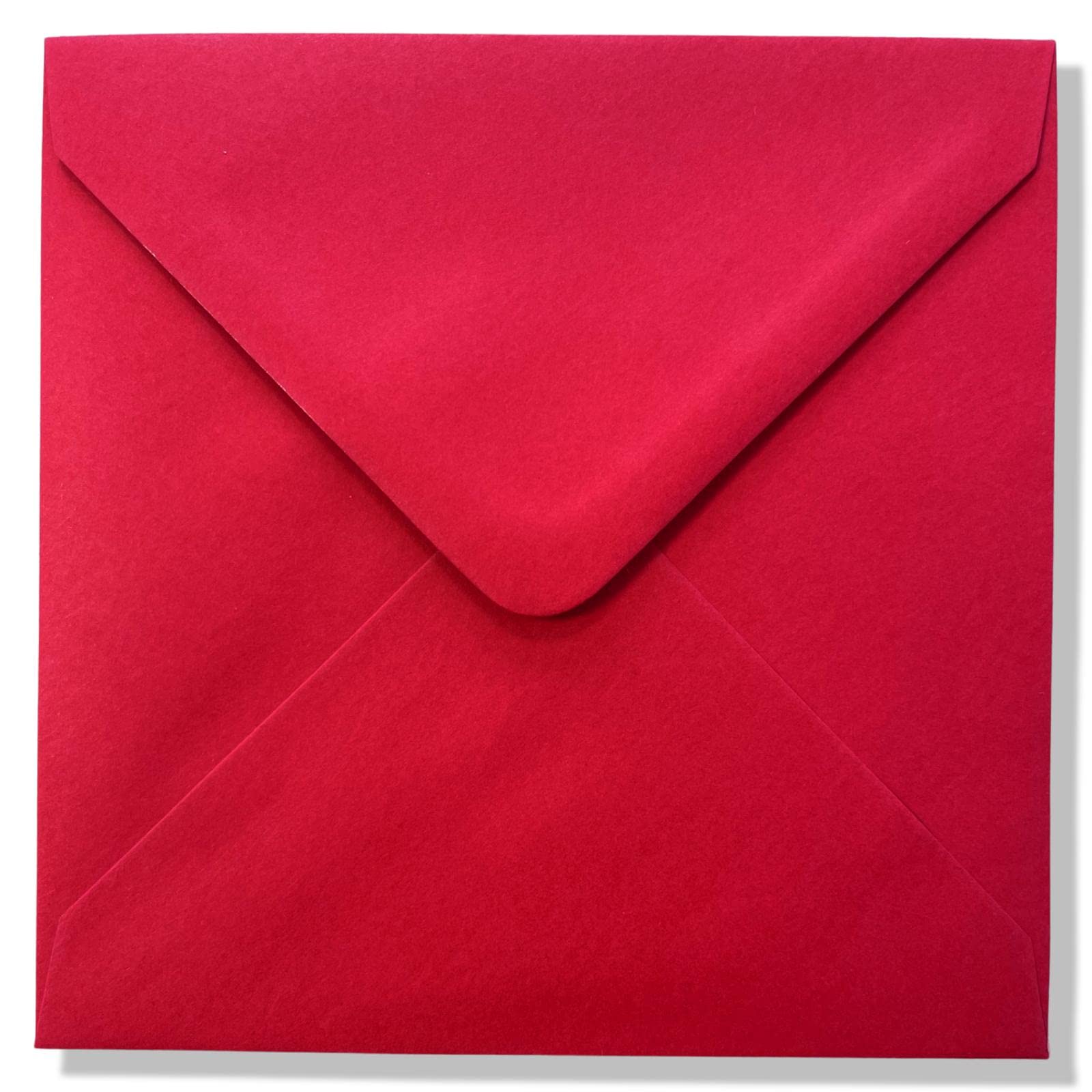 Luxury Square Envelopes - 14x14cm - 5,1" - 140x140mm (Red, 25) — image 1