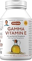 Vista 9 de ANDREW LESSMAN Vitamina E gamma 30 cápsulas blandas - 315 mg de tocoferol gamma, vitamina E protectora. Cuatro formas de tocoferoles naturales