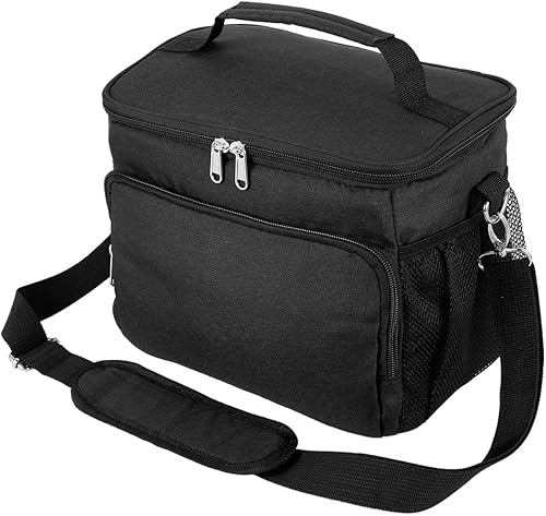 Bolsa de comida aislada para mujeres y hombres, bolsa enfriadora grande, reutilizable, resistente al agua, a prueba de fugas, organizador de