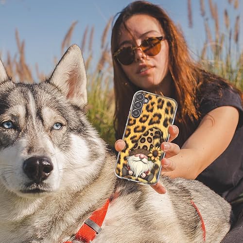 Miniatura 5 de Mundaze - Case for Samsung Galaxy A53 Slim Hybrid Shockproof Hard Shell Soft TPU Heavy Duty Protective Phone Cover - Gnome Sunflower Leopard