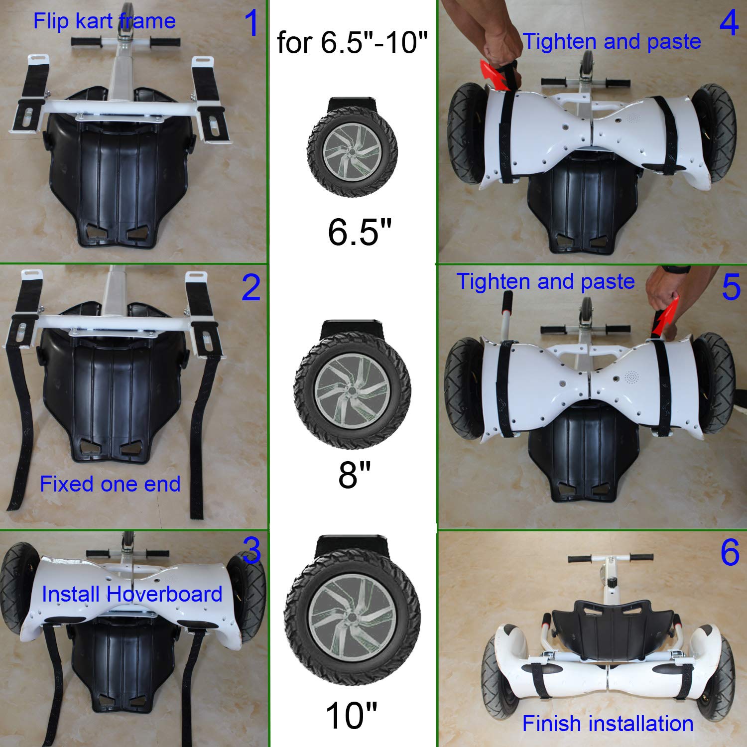Buy Woyeainy 4 Pack Adjustable Hoverboard Seat Attachment Straps