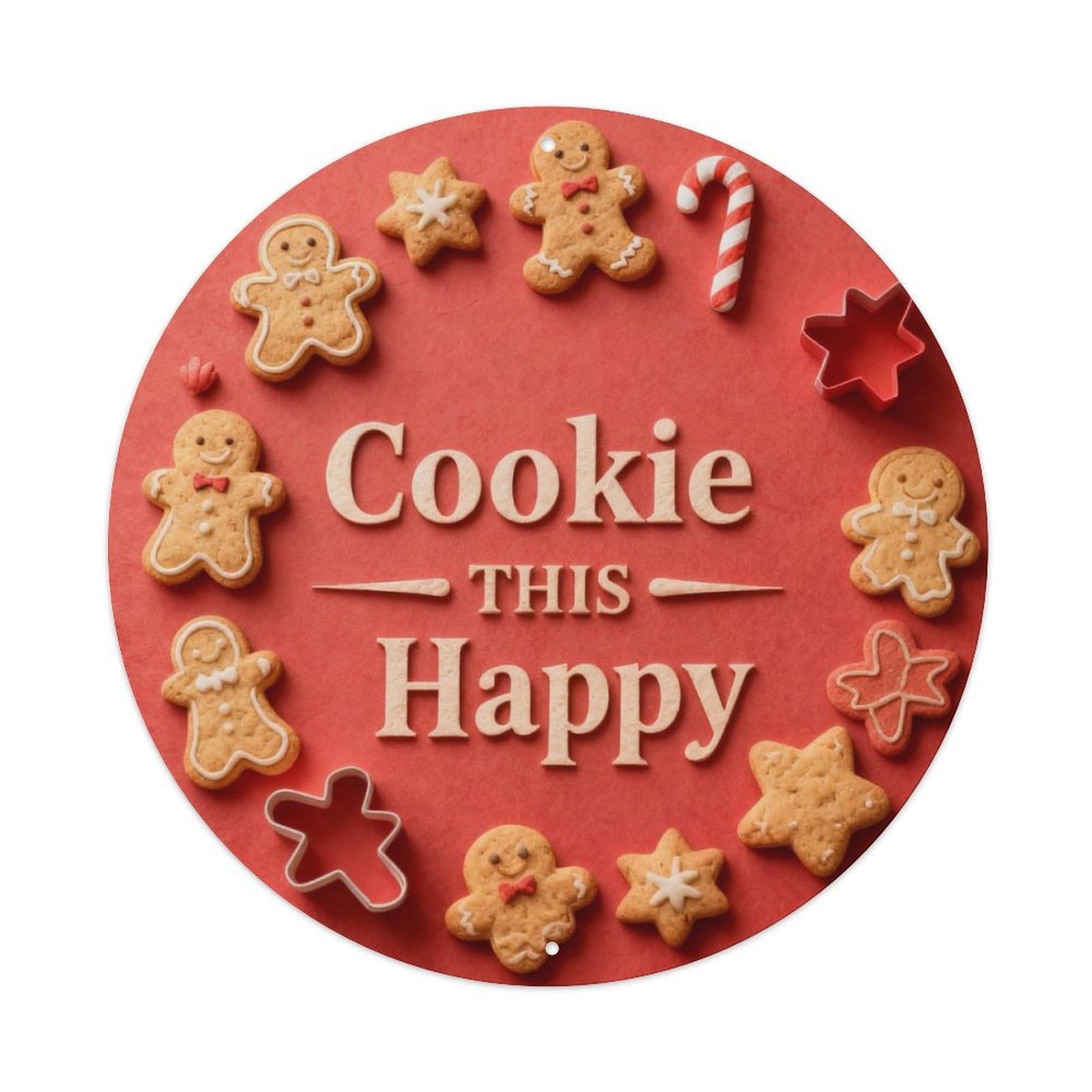 Cookie Happy Metal Tin Sign Plaque