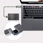USB C à USB Adaptateur, USB C Hommes à USB Une femme, convertissant Thunderbolt 3 à USB 3.1/3.0/2.0 pour MacBook Pro, Chromebook, Pixelbook,Galaxy S8 S9 Plus Remarque 8 9, LG V40 G7 G6(2PCS)